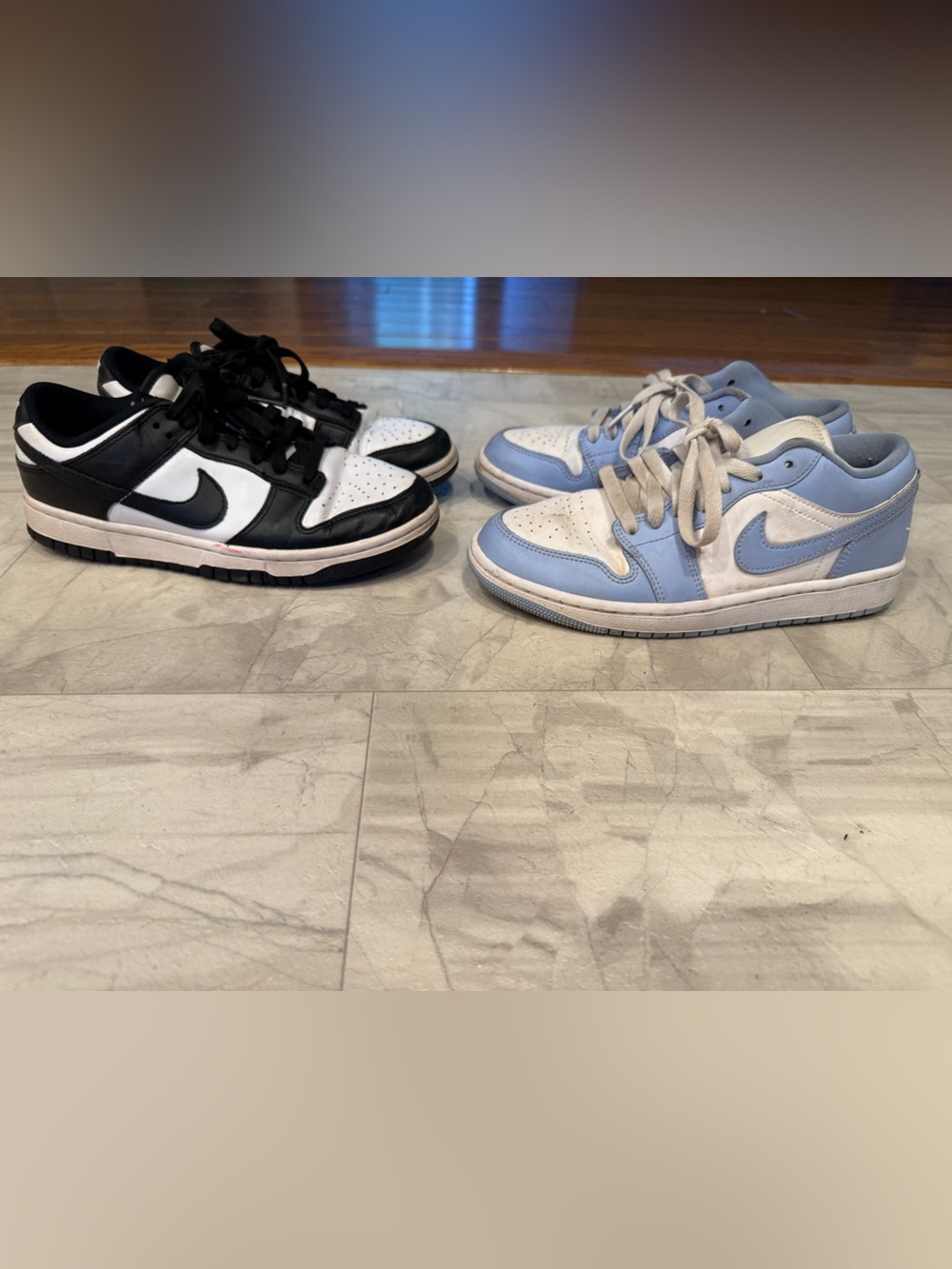 Nike Women Sneakers Black/White & Light Blue/White Duo